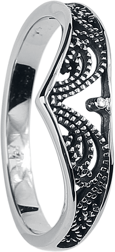 Bague  de etNox - Elfish - pour Femme - couleur argent - etNox - View 2