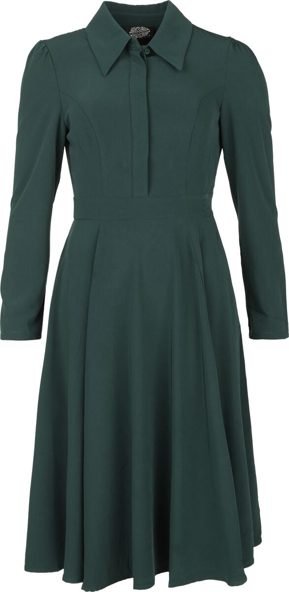 Robe mi-longue  de H&R London - Olive Bloom Dress - XS à 3XL - pour Femme - vert - H&R London