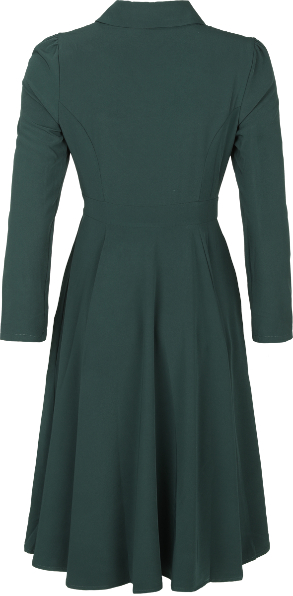 Robe mi-longue  de H&R London - Olive Bloom Dress - XS à 3XL - pour Femme - vert - H&R London - View 2