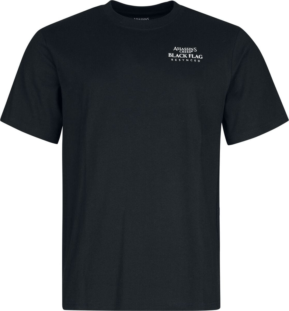 T-Shirt Oversize Gaming de Assassin's Creed - Black Flag Resynced - Kenway - S à XXL - pour Homme - noir - Assassin's Creed