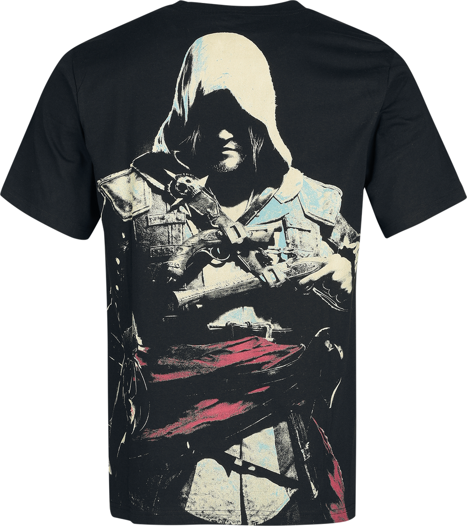 T-Shirt Oversize Gaming de Assassin's Creed - Black Flag Resynced - Kenway - S à XXL - pour Homme - noir - Assassin's Creed - View 2