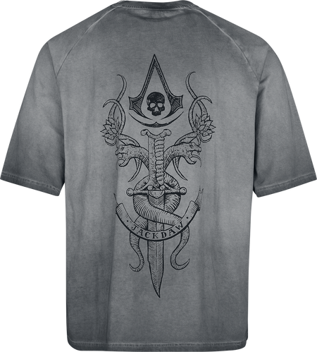 T-Shirt Oversize Gaming de Assassin's Creed - Black Flag Resynced - Jackdaw - S à XXL - pour Homme - noir - Assassin's Creed - View 2