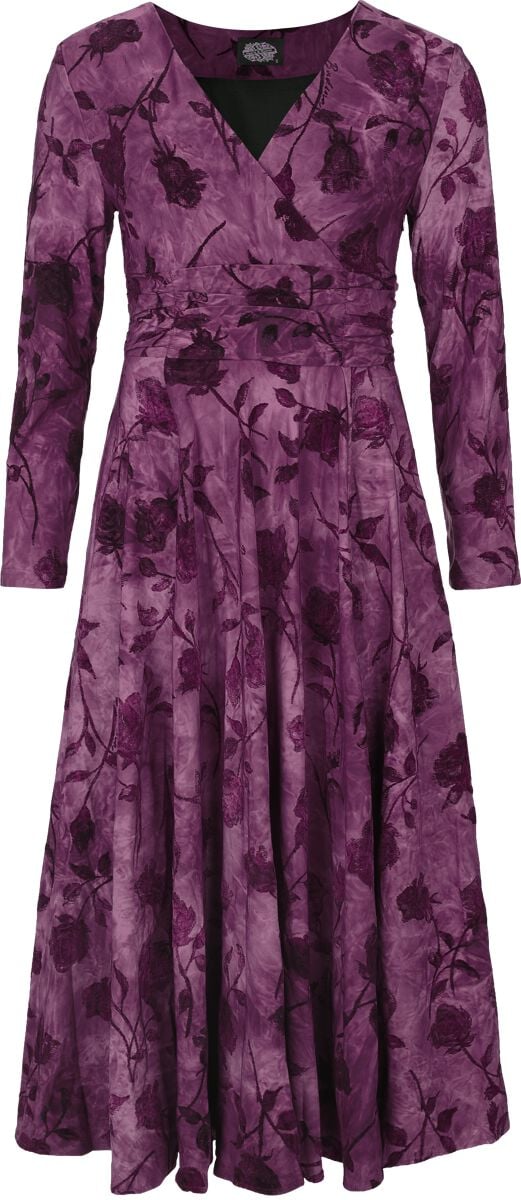 Robe mi-longue Rockabilly de H&R London - Vintage Bloom Dress - XS à 3XL - pour Femme - lilas - H&R London