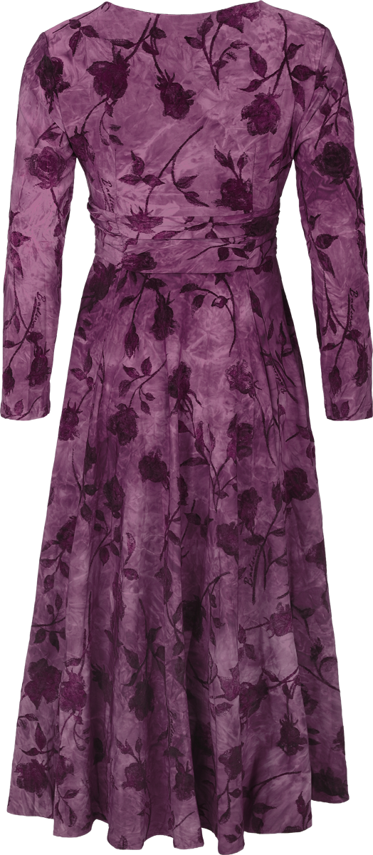 Robe mi-longue Rockabilly de H&R London - Vintage Bloom Dress - XS à 3XL - pour Femme - lilas - H&R London - View 2
