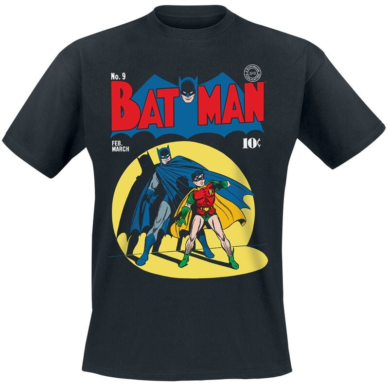 T-Shirt Manches courtes  de Batman - Batman And Robin In Spot Light Cover - M à 3XL - pour Homme - noir - Batman