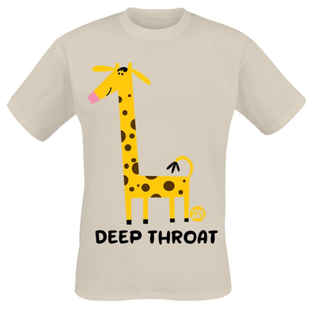 T-Shirt Manches courtes Fun de Todd Goldman - Deep Throat Giraffe - M à 3XL - pour Homme - sable - Todd Goldman