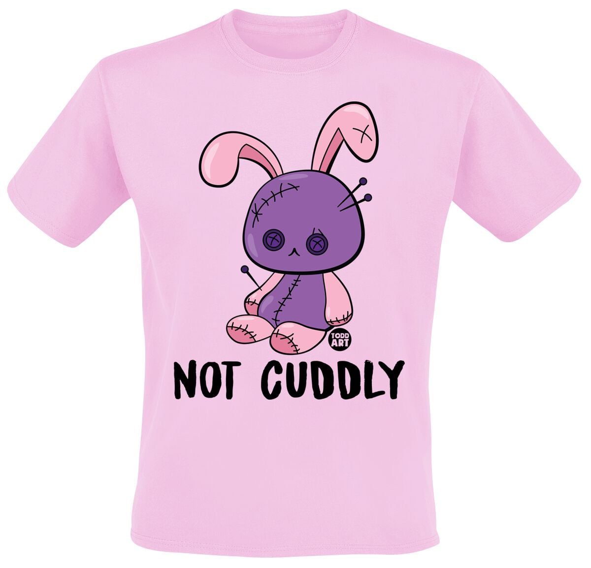 T-Shirt Manches courtes Fun de Todd Goldman - Not Cuddly - M à 3XL - pour Homme - rose clair - Todd Goldman