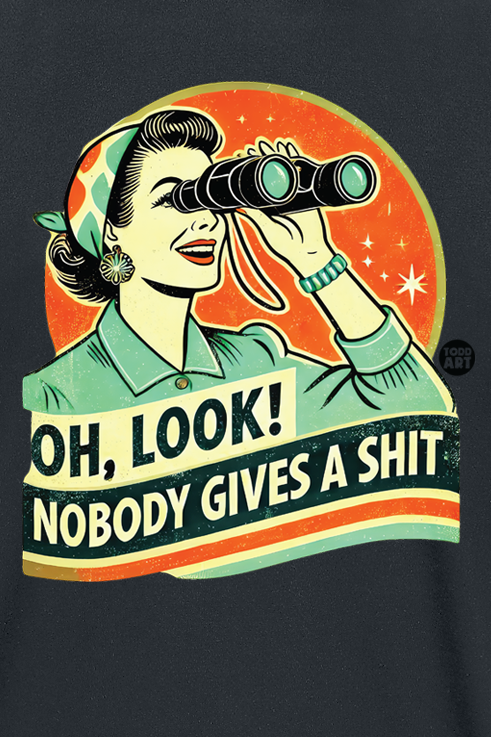 T-Shirt Manches courtes Fun de Todd Goldman - Oh Look! Nobody Gives A Shit - M - pour Homme - noir - Todd Goldman - View 2