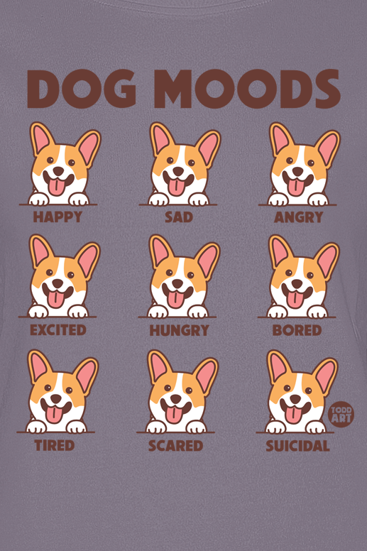 T-Shirt Manches courtes Fun de Todd Goldman - Dog Moods - S à XXL - pour Femme - lilas - Todd Goldman - View 2