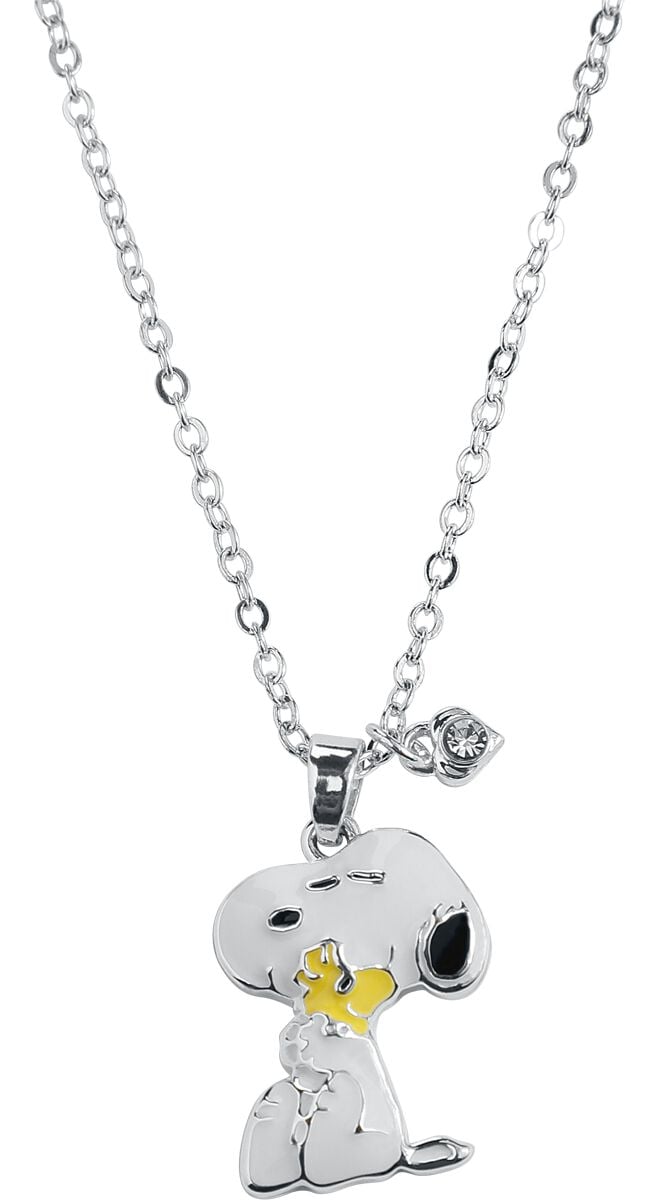Collier  de Snoopy - Snoopy & Woodstock - 3D - pour Unisexe - couleur argent - Snoopy