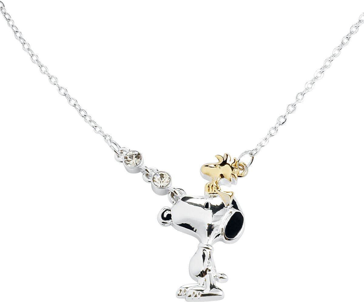 Collier  de Snoopy - Snoopy & Woodstock - pour Unisexe - couleur argent - Snoopy
