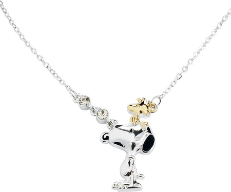 Collier  de Snoopy - Snoopy & Woodstock - pour Unisexe - couleur argent - Snoopy
