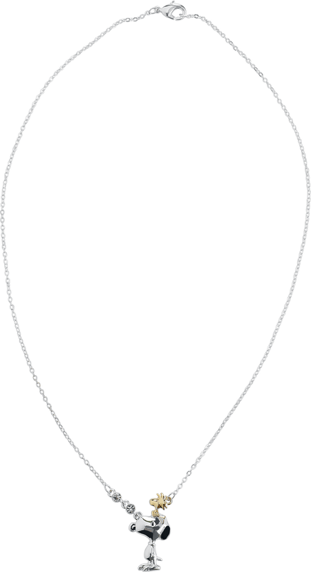 Collier  de Snoopy - Snoopy & Woodstock - pour Unisexe - couleur argent - Snoopy - View 2