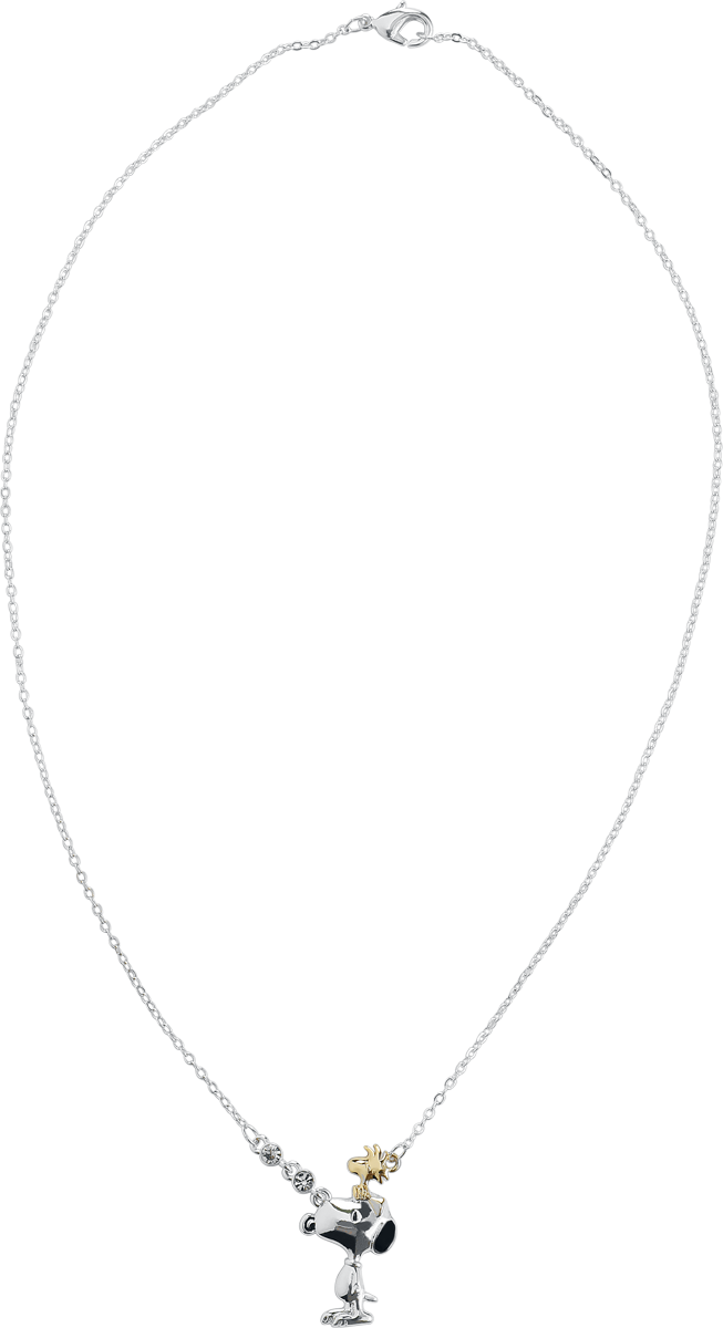 Collier  de Snoopy - Snoopy & Woodstock - pour Unisexe - couleur argent - Snoopy - View 2