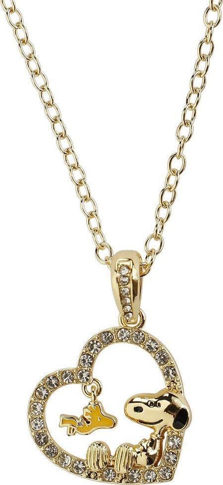Collier  de Snoopy - Snoopy & Woodstock - pour Unisexe - couleur or - Snoopy