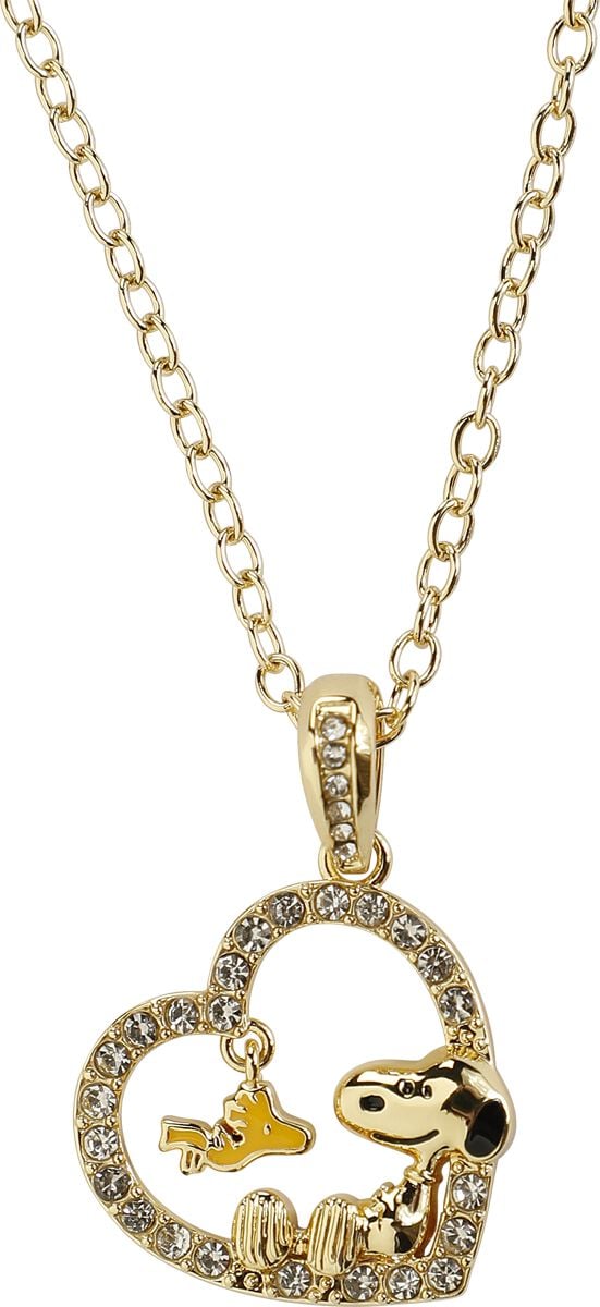 Collier  de Snoopy - Snoopy & Woodstock - pour Unisexe - couleur or - Snoopy