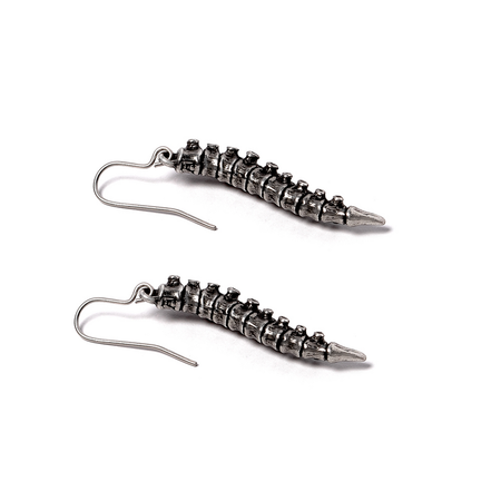 Boucles d'oreilles Gothic de Alchemy Gothic - Spine Earring - pour Femme - couleur argent - Alchemy Gothic - View 2