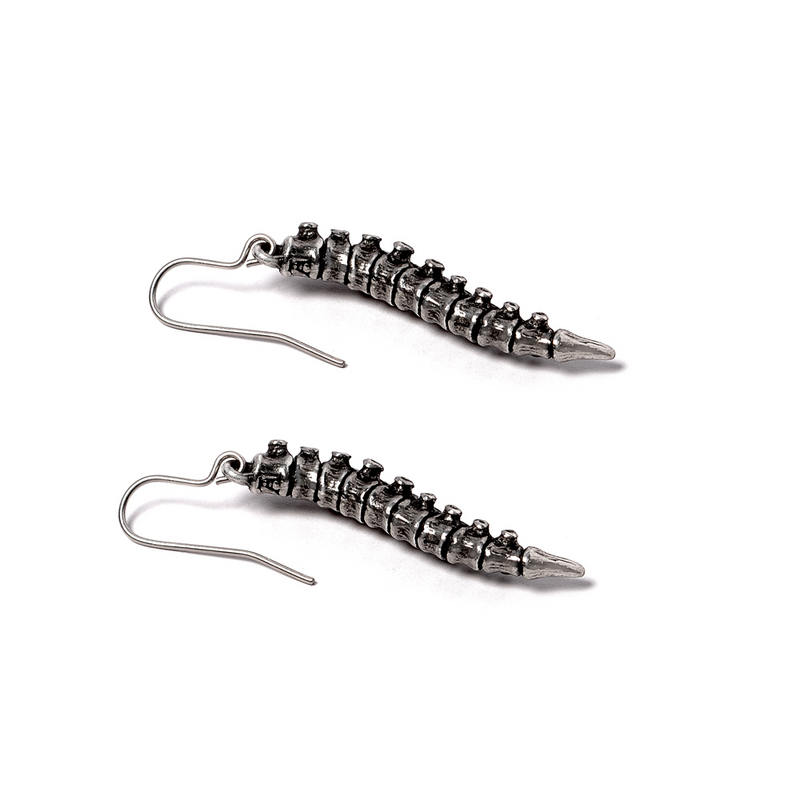 Boucles d'oreilles Gothic de Alchemy Gothic - Spine Earring - pour Femme - couleur argent - Alchemy Gothic - View 2