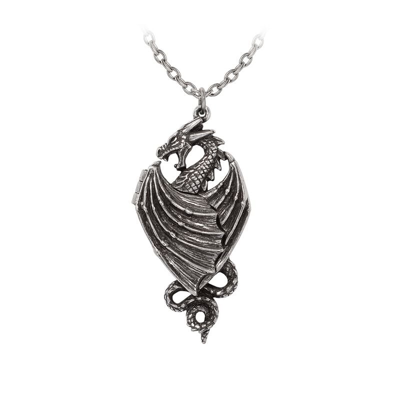 Collier Gothic de Alchemy Gothic - Racla Dragonistii - pour Unisexe - couleur argent - Alchemy Gothic