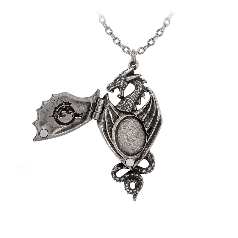 Collier Gothic de Alchemy Gothic - Racla Dragonistii - pour Unisexe - couleur argent - Alchemy Gothic - View 2