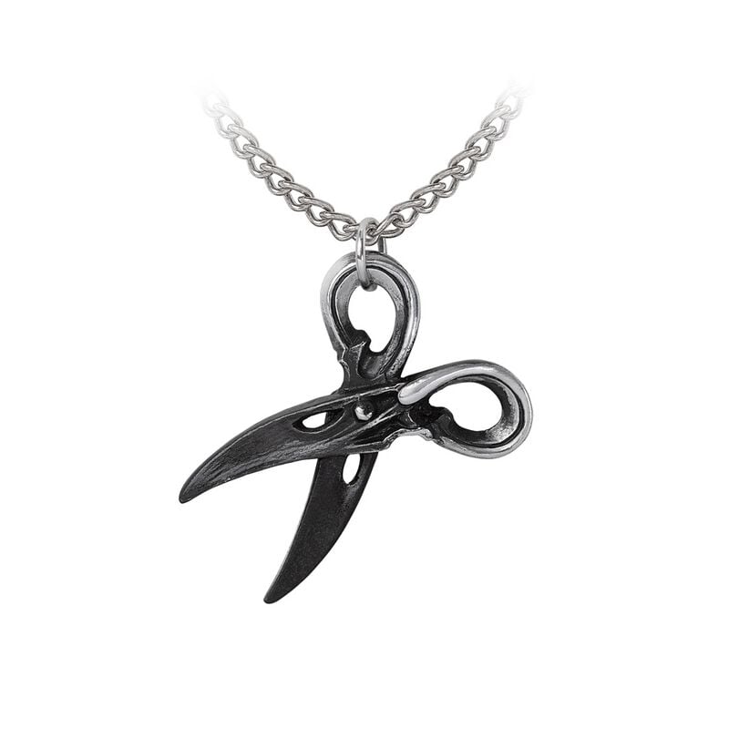 Collier Gothic de Alchemy Gothic - Witches Shears - pour Unisexe - noir/argent - Alchemy Gothic
