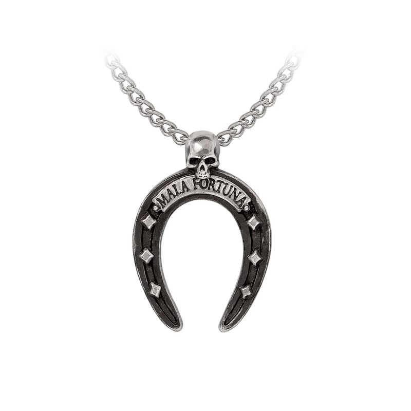 Collier Gothic de Alchemy Gothic - Mala Fortuna - pour Unisexe - noir/argent - Alchemy Gothic