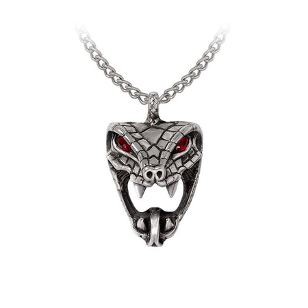 Collier Gothic de Alchemy Gothic - Snake Bite (Naeddre) - pour Femme - couleur argent - Alchemy Gothic