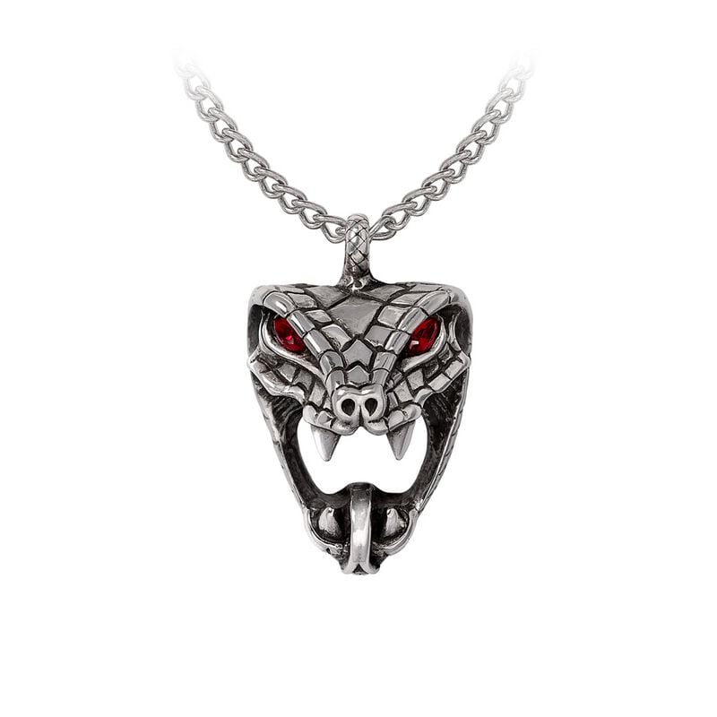 Collier Gothic de Alchemy Gothic - Snake Bite (Naeddre) - pour Femme - couleur argent - Alchemy Gothic
