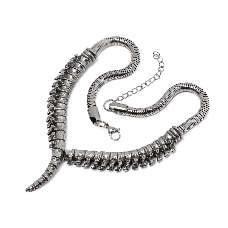 Collier Gothic de Alchemy Gothic - Thoracic Collar - pour Femme - couleur argent - Alchemy Gothic - View 2