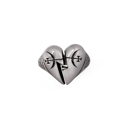 Bague Gothic de Alchemy Gothic - Broken Promise - pour Unisexe - couleur argent - Alchemy Gothic