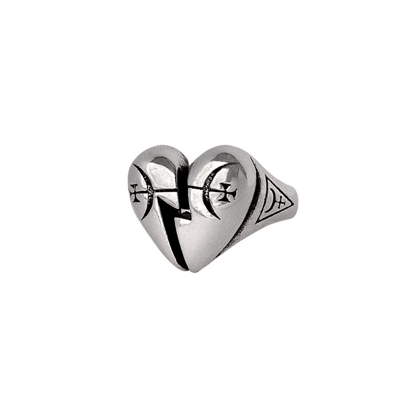Bague Gothic de Alchemy Gothic - Broken Promise - pour Unisexe - couleur argent - Alchemy Gothic - View 2