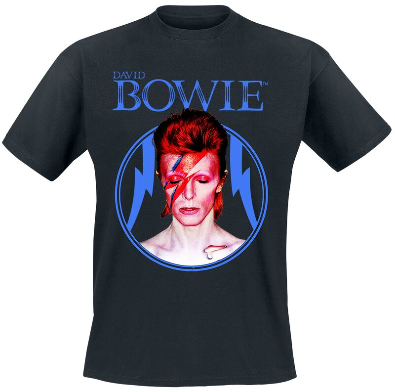 T-Shirt Manches courtes  de David Bowie - Aladdin Circle - S à 5XL - pour Homme - noir - David Bowie