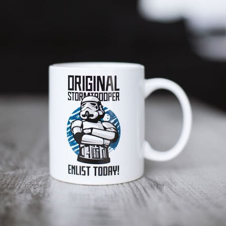 Mug  de Original Stormtrooper - Retro Tasse Enlist Today - pour Indifférent - blanc - Original Stormtrooper