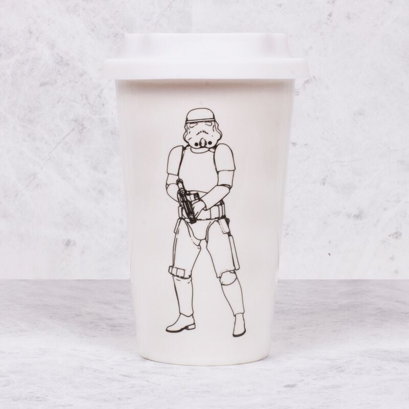 Mug  de Original Stormtrooper - Mug en Céramique avec Couvercle en Silicone - pour Indifférent - blanc - Original Stormtrooper