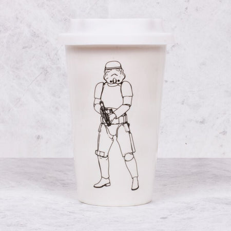 Mug  de Original Stormtrooper - Mug en Céramique avec Couvercle en Silicone - pour Indifférent - blanc - Original Stormtrooper