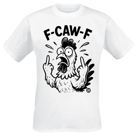 T-Shirt Manches courtes Fun de Todd Goldman - F-CAW-F Chicken - M à 3XL - pour Homme - blanc - Todd Goldman