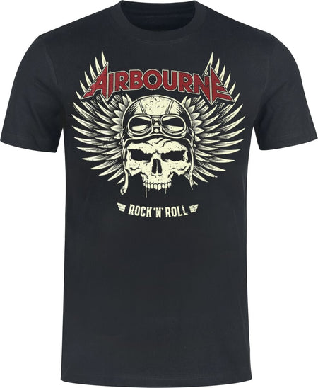 T-Shirt Manches courtes  de Airbourne - Red Logo Mono Scorch - S à 5XL - pour Homme - noir - Airbourne