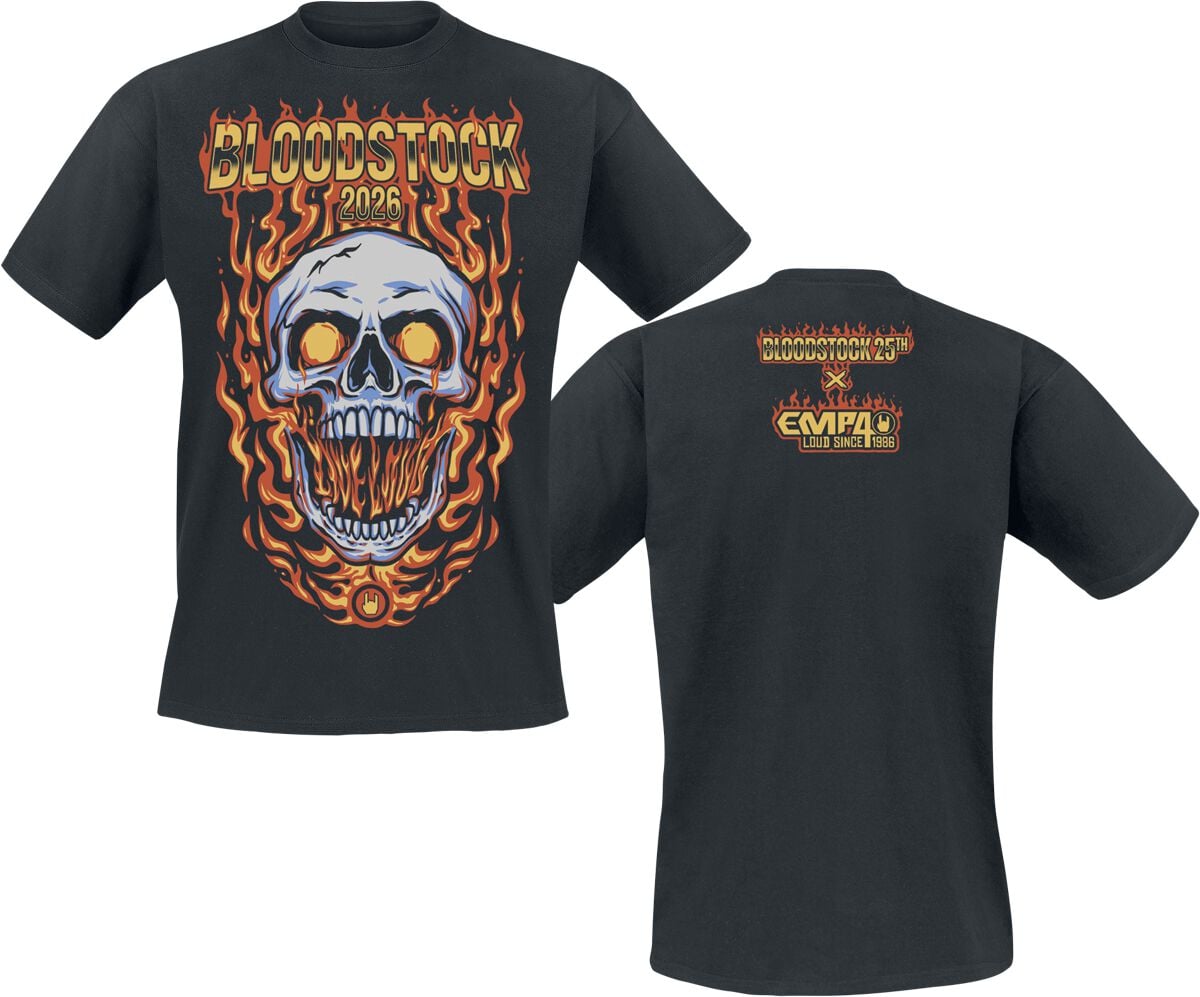 T-Shirt Manches courtes  de Bloodstock Open Air - Bloodstock x EMP 2026 - S à 4XL - pour Homme - noir - Bloodstock Open Air