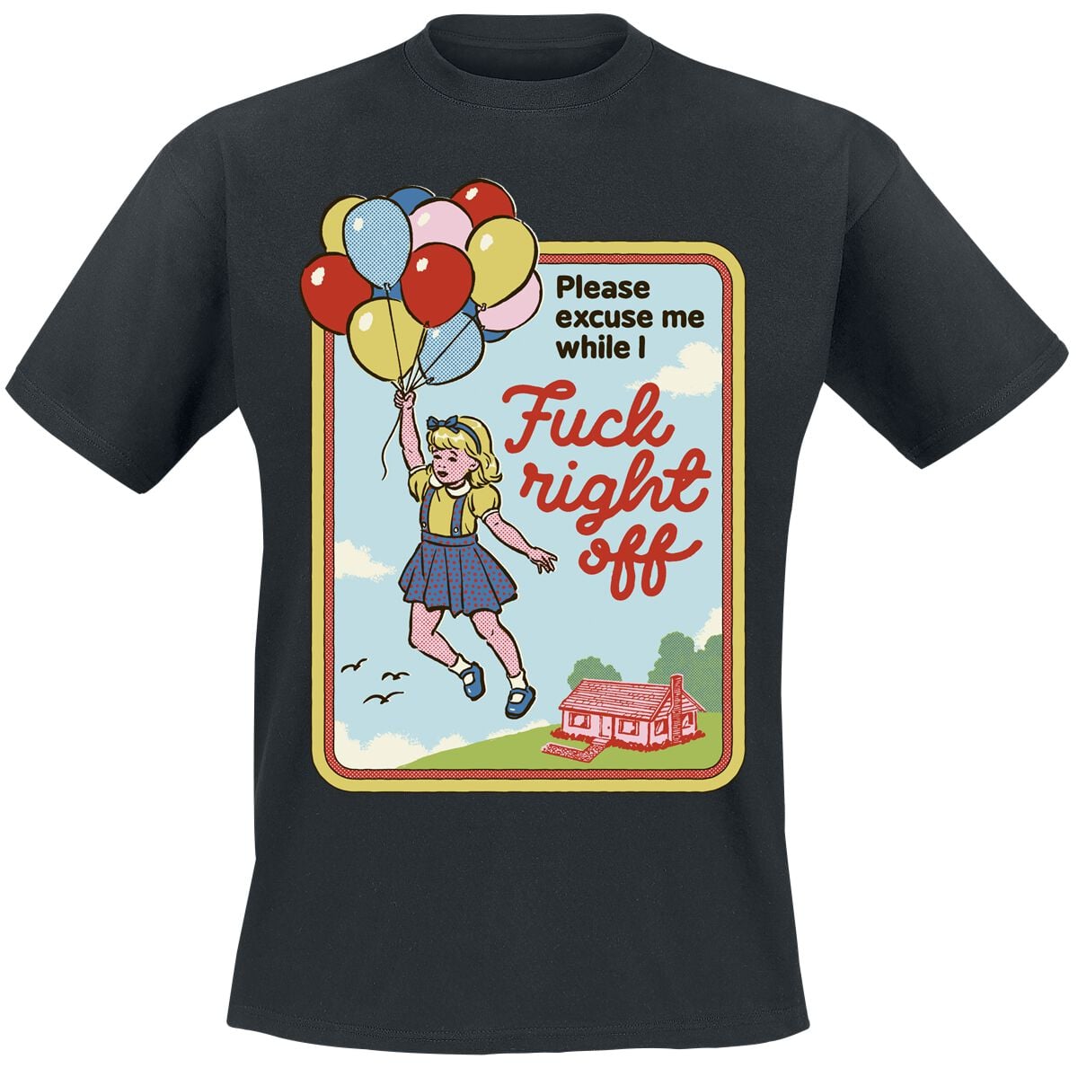 T-Shirt Manches courtes Fun de Steven Rhodes - Please excuse me - M à 3XL - pour Homme - noir - Steven Rhodes