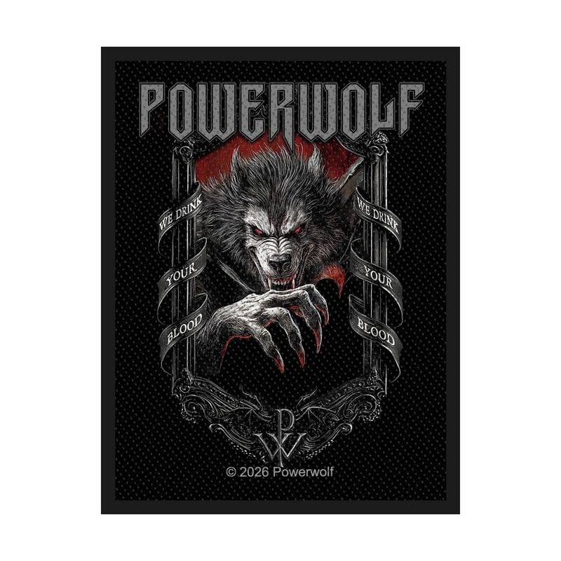 Patch  de Powerwolf - We Drink Your Blood - pour Indifférent - noir - Powerwolf