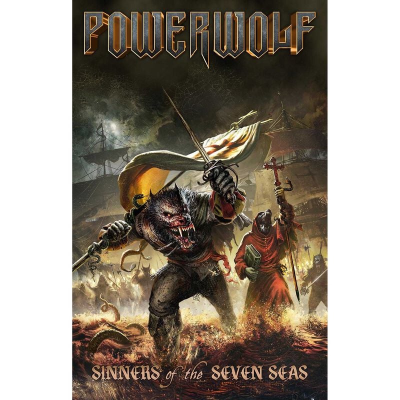 Drapeau  de Powerwolf - Sinners Of The Seven Seas - pour Indifférent - multicolore - Powerwolf