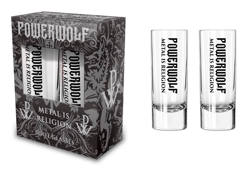 Lot de verres à shots  de Powerwolf - Metal Is Religion - pour Indifférent - transparent - Powerwolf
