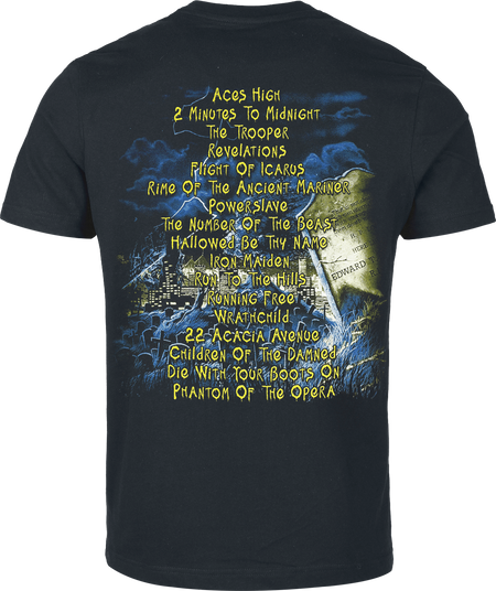 T-Shirt Manches courtes  de Iron Maiden - Live After Death - S à 5XL - pour Homme - noir - Iron Maiden - View 2