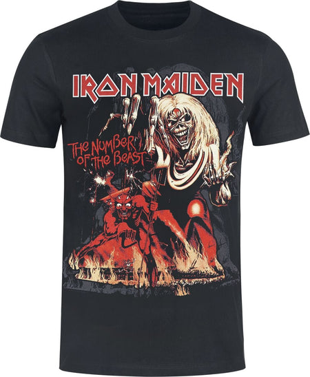 T-Shirt Manches courtes  de Iron Maiden - Number Of The Beast Graphic - S à 5XL - pour Homme - noir - Iron Maiden