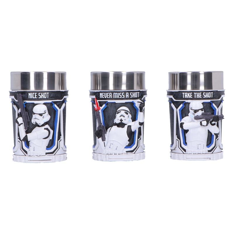 Lot de verres à shots  de Star Wars - Stormtroopers (Lot de 3) - pour Indifférent - Standard - Star Wars