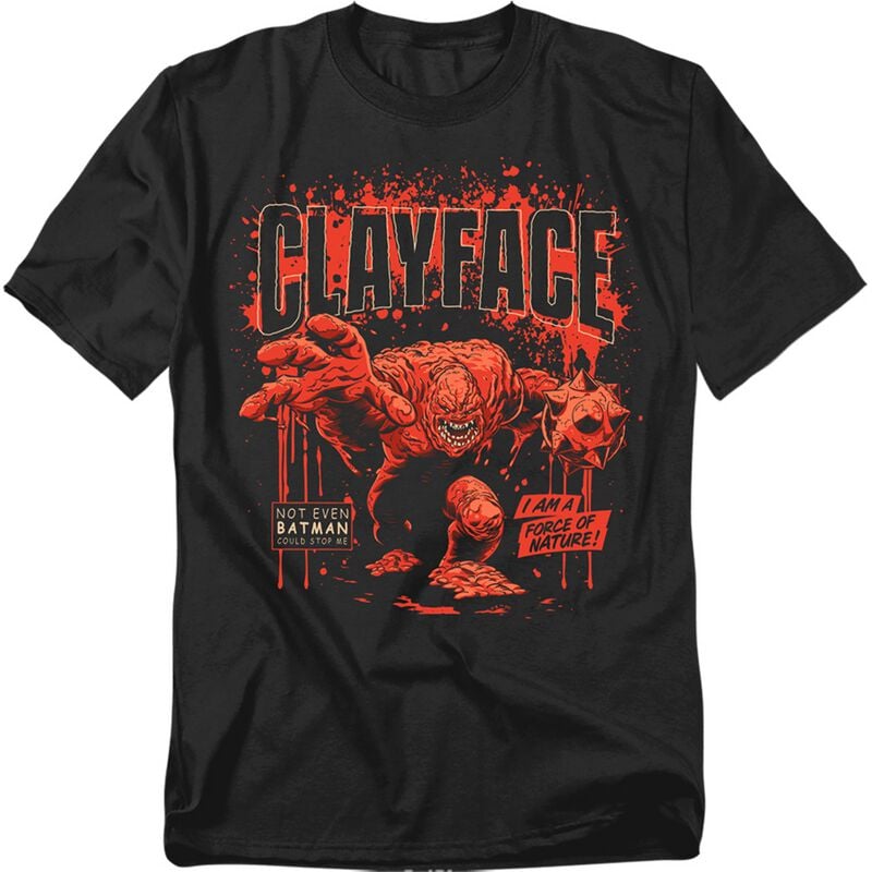 T-Shirt Manches courtes  de Batman - Clayface Force Of Nature - M à 5XL - pour Homme - noir - Batman