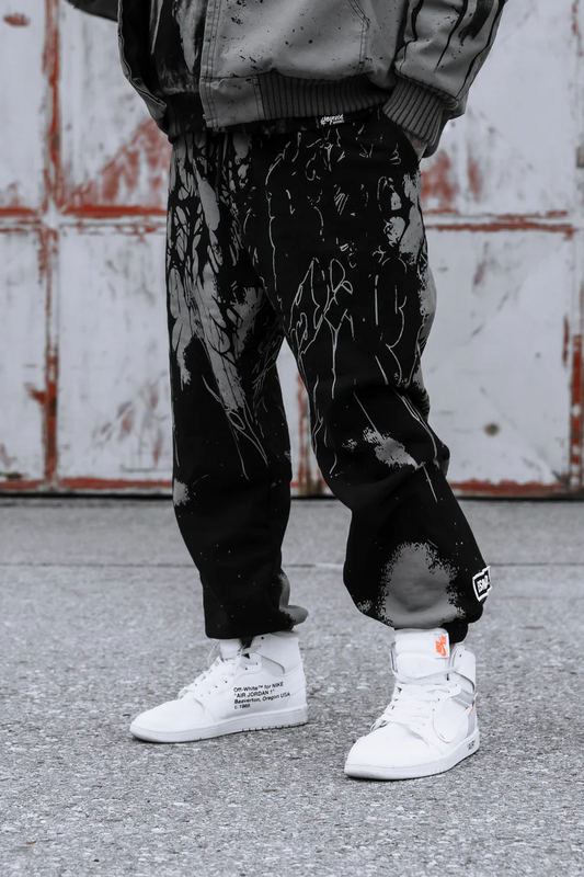 Bas de survêtement  de Stay Cold Apparel - Daggerwave (grey dye) - Sweatpants (350GSM) - S à XXL - pour Homme - noir/gris - Stay Cold Apparel - View 2