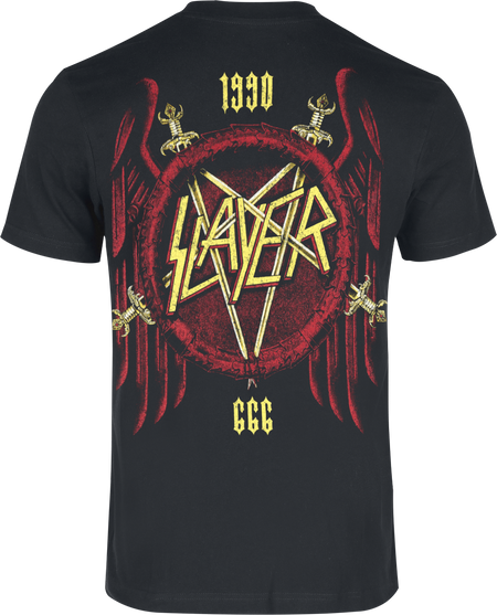 T-Shirt Manches courtes  de Slayer - Seasons Gold Eagle - S à 5XL - pour Homme - noir - Slayer - View 2