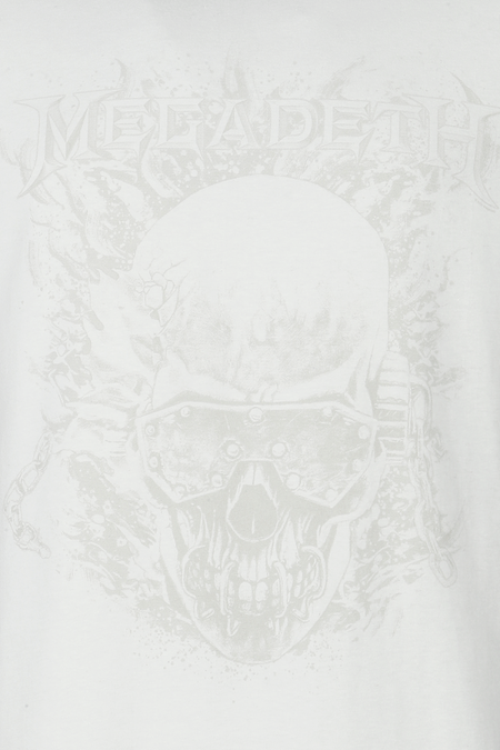 T-Shirt Manches courtes  de Megadeth - Vic & Flames - S à 5XL - pour Homme - blanc - Megadeth - View 2