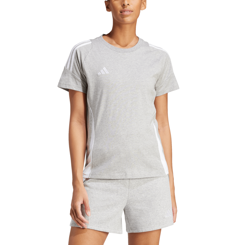 T-Shirt Oversize  de Adidas - TIRO24 SWTEEW - S à XXL - pour Femme - gris chiné - Adidas - View 2